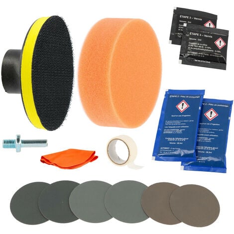 Kit rénovation phare voiture - Rénovation optique de phare - redonne clarté et luminosité à vos phares