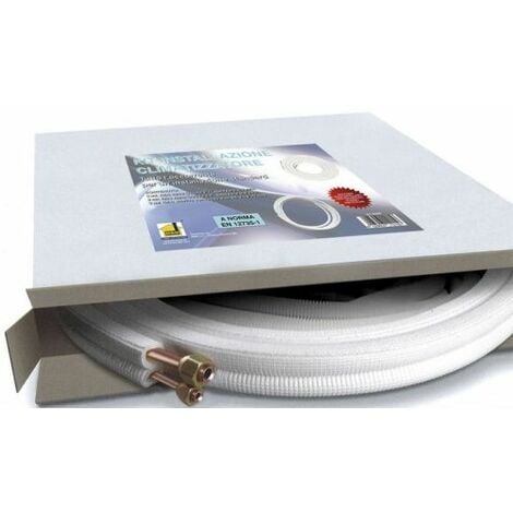 KIT tuyaux en cuivre  climatiseur 1/4 3/8 3 mt raccords  tuyau de condensat climatisation