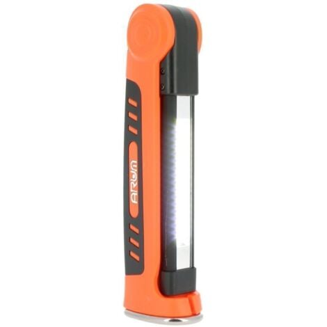 Lampe Torche Baladeuse LED Pliable MURDOK 3W+1W Température de Couleur: Blanc Froid 6500K