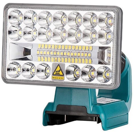 Lampe torche Extérieur avec USB Pour Makita Batterie - 5 pouces Horizontaux