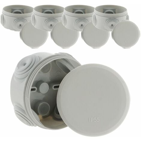 Lot de 5 boîtes étanches Ø70 Prof. 35mm - IP55