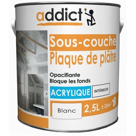 Peinture Sous-couche acrylique 2.5 litres blanc - ADDICT