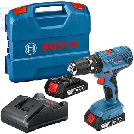 Perceuse à percussion 18V (2x1.5Ah) GSB 18V-21 en coffret - BOSCH 0615990M00