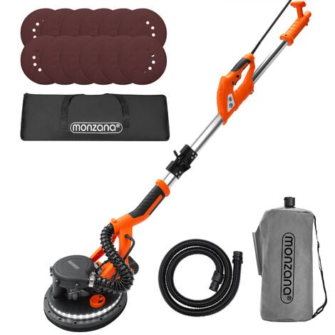 Ponceuse girafe électrique 750W mural polisseuse meuleuse tuyau sac 80 lampe LED