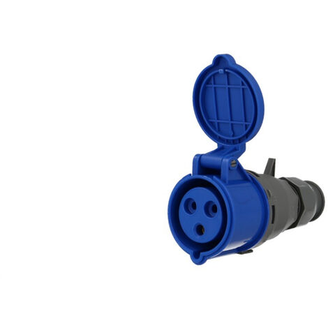Prise femelle CEE monophasée, 3 x 32A, pour prolongateur