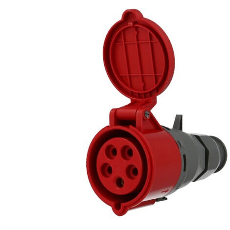 Prise femelle CEE triphasée, 5 x 32A, pour prolongateur