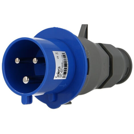 Prise mâle CEE monophasée 3 x 32A