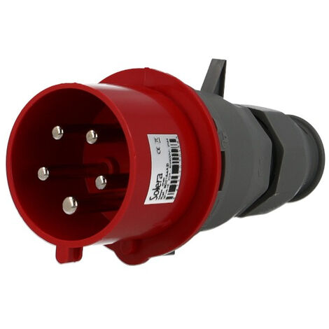 Prise mâle CEE triphasée, 5 x 32A