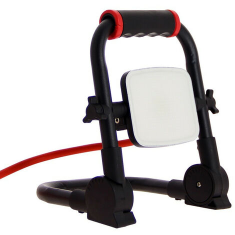 Xanlite - Projecteur de Chantier LED Filaire, Tête Pivotante, 10 W, 800 Lumens - PR10WF