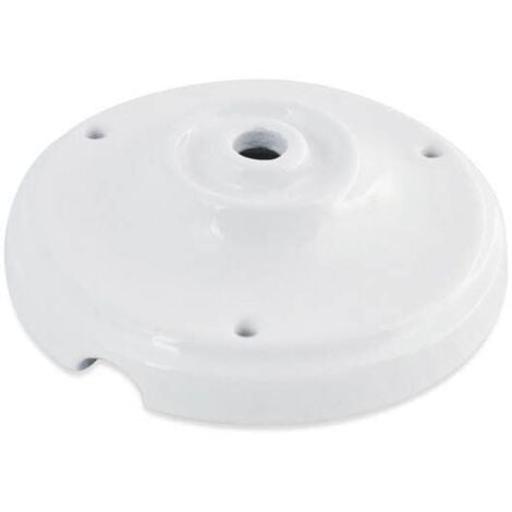 Rosace en céramique Canopi en couleur - Blanc