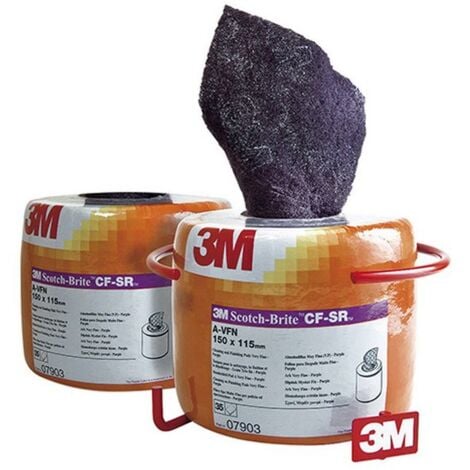 Rouleau de non-tissé abrasif, perforé, Degré de finesse : très fin, Dimensions du papier abrasif 115 x 150 mm, Quantité de tampons 35