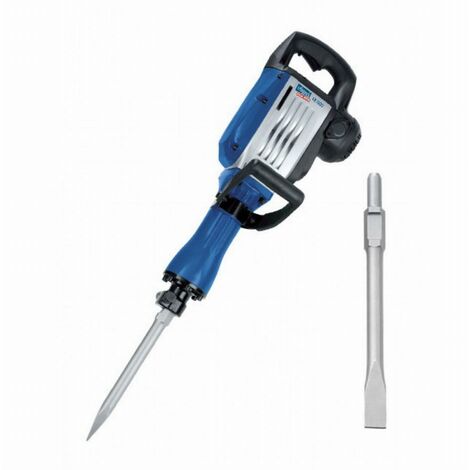 Scheppach - Marteau de démolition AB1600 - Marteau perforateur - Marteau piqueur - Puissance 1600W - 50 joules - Avec fixation hexagonale Ø30mm - Burin pointu, plat et coffret métallique inclus