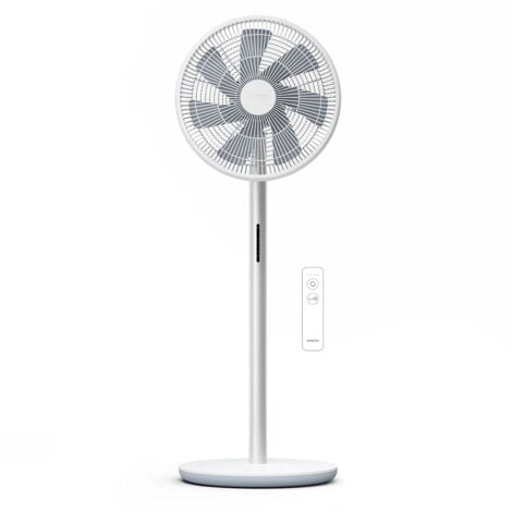 Smartmi Ventilateur sur pied 3 ,Ventilateur de sol sans fil LED écran 100 Niveaux Silencieux ,20h Autonomie Contrôle APP pour chambre/maison