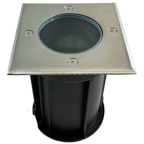 Spot Encastrable de Sol Carré Inox 304 Exterieur IP65