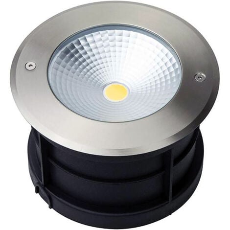 Spot LED encastrable sol 20W étanche IP67 - Blanc Chaud 3000K 1700lm - éclairage encastré diamètre 165mm