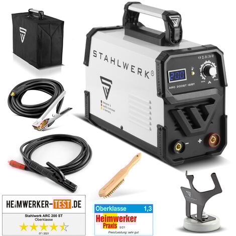 STAHLWERK Poste de soudure ARC 200 ST IGBT MMA E Hand Inverter 200 A Double Board