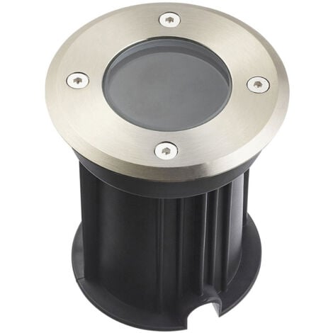 Support Spot Encastrable Sol GU5.3 DC12V Étanche IP67 Rond -  perçage 98mm Diffuseur Transparent