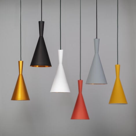 Suspension Métal Lennon    Noir