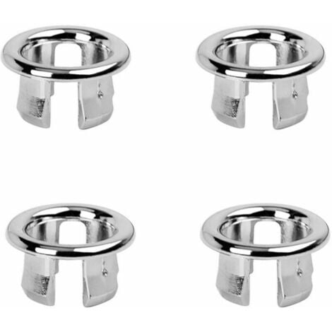 Ulisem Lot de 5 bagues pour trop-plein de lavabo, pièces de rechange pour éviers de salle de bain ou de cuisine de modèle Versailles.