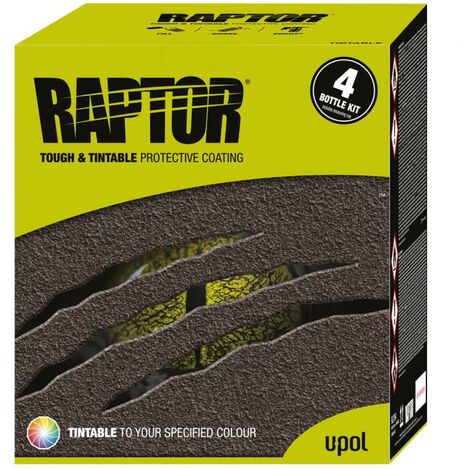 UPOL - Kit revêtement de protection de carrosserie raptor teintable - 1L - RLT/S4