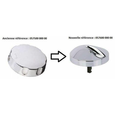 Volant ABS chromé pour vidage de baignoire à câble Valentin